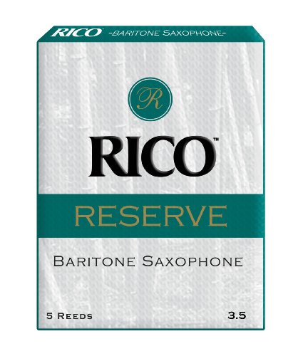 Rico Reserve Baritone Sax Reeds, Strength 3.5, 5-pack