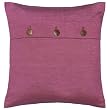 Decorative Handmade Orchid Purple Thai Silk Cushion Cover / Pillow Sham