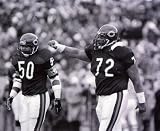 MIKE SINGLETARY & WILLIAM PERRY CHICAGO BEARS 8X10 SPORTS ACTION PHOTO (A)