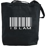 Canvas Tote Bag Black " Barcode Islam " Religion