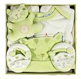 Cadeau naissance - Les bébés d'Elyséa - Coffret Chat - Vert 3 Mois