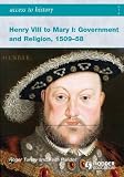 Cover of Henry VIII to Mary I by Dr Roger Turvey Keith Randell 0340965924