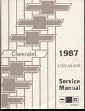 Chevrolet 1987 Cavalier Service Manual No. ST-366-87