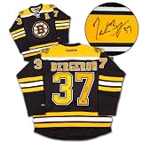 PATRIce BERGERON Boston Bruins SIGNED Premier Black Jersey