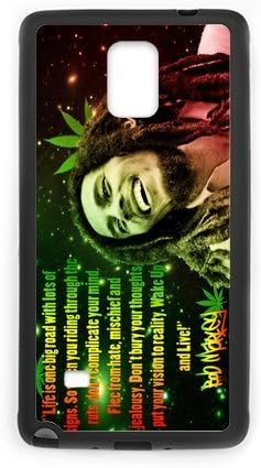 Bob Marley Unique Printing Skin Shell Pattern Phone Case for SamSung Galaxy Note4,TPU+PC Material Diy Cover Case Note4-linda141