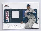 2004 Fleer Patchworks Licensed Apparel Game Used Jersey #AJ Andruw Jones Atlanta Braves #'ed to 300