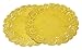 100 Pcs 12 Inch Round Lace Gold Paper Doilies Gold Foil Paper Placemats Doily Paper Pad for Cakes Crafts Party Weddings Tableware DÃ©cor
