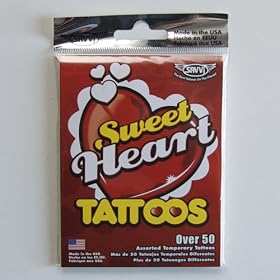 Sweet Heart Tattoo Valentine Cards, 15 Cards