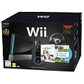 Console Wii Noire (inclus Wii Sports et Mario Kart + Volant) - Edition Limit�e 25�me Anniversaire Mario