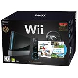 Console Wii Noire (inclus Wii Sports et Mario Kart + Volant) - Edition Limit�e 25�me Anniversaire Mariopar Nintendo