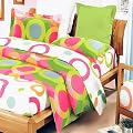 Blancho Bedding - [Rhythm of Colors] 100% Cotton 4PC Comforter Cover/Duvet Cover Combo (Queen Size)