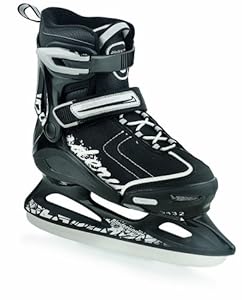 Bladerunner Micro Ice Recreational Adjustable Junior Ice Skate (12 Junior - 2, Black)