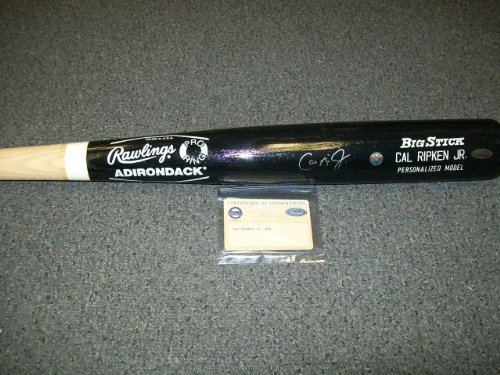 Cal Ripken Jr. Autographed Baltimore Orioles Bat Steiner COA - Autographed MLB Helmets and Hats