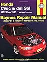 Honda Civic & del Sol: 1992 thru 1995 All SOHC models Haynes Repair Manual