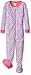 The Children's Place Girls' Toddler Long Sleeve Footed Stretchie Pajamas, Shell, 3T