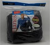 Hanes Black Cushion Crew Socks ~Size 6-12