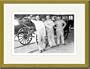 Gold Framed/Matted Print 17x23, Camden Fire Engine