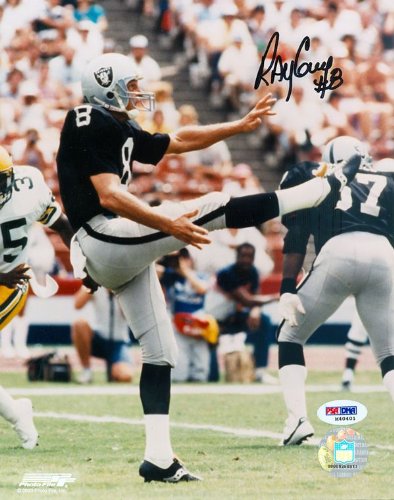 Ray Guy Autographed Oakland Raiders 8x10 Photo PSA