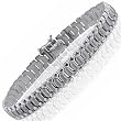 White Gold Hollow Stampato Bracelet