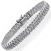 White Gold Hollow Stampato Bracelet