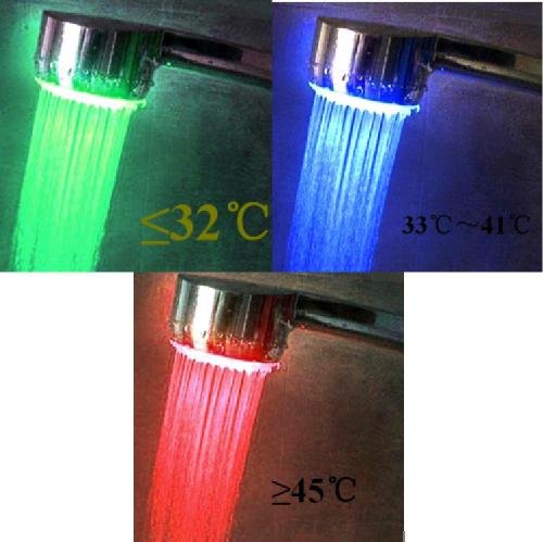 Pommeau de douche RGB 3 couleurs Pommeau de douche RGB 3 couleurs