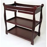 Baby : Badger Basket Cherry Sleigh Style Baby Changing Table