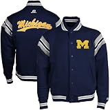 Russell Athletic Michigan Wolverines Navy Blue Varsity Fleece Jacket