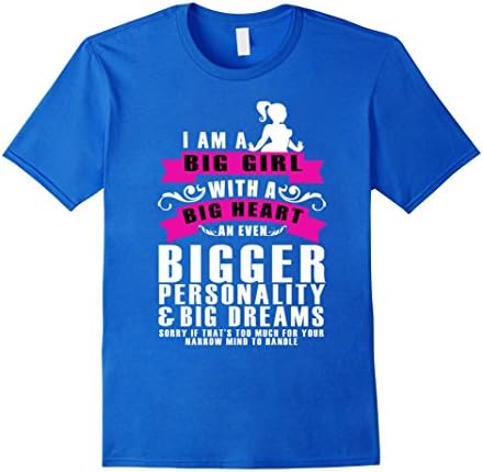 Men's Girl T-shirt , I am a big Girl with a big heaby an own bigge 3XL Royal Blue