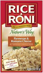 Rice-A-Roni Nature's Way Parmesan & Romano Cheese, 5-Ounce Boxes (Pack of 12)