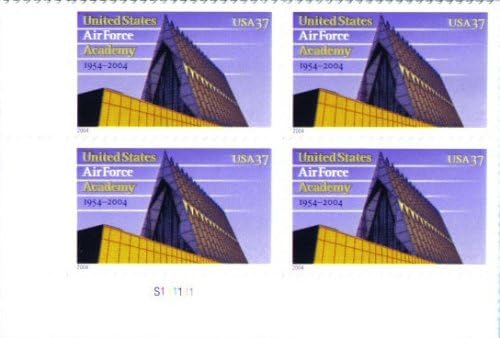 U.S. AIR FORCE ACADEMY ~ USAFA #3838 Plate Block of 4 x 37¢ US Postage Stamps
