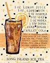 Long Island Ice Tea Cuisine Art Poster Print by Nancy Overton, 8x11