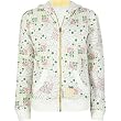 ROXY First Wave Girls Hoodie - White/Yellow