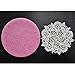 FOUR-C Cupcake Lace Mat Silicone Mold Cake Design Color Pink