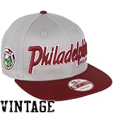 MLB New Era Philadelphia Phillies Youth Snap It Back Snapback Hat - Gray/Burgundy
