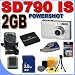 Canon Powershot SD790 IS 10.0MP 3x Optical Zoom Digital Camera SD790IS 2554B001 2GB SD Memory Card - Extra Lithium Ion Battery - BigVALUEInc Accessory Saver Bundle + MORE