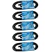 MCSPROAUDIO 110 ohm 3 Pin DMX Lighting Cable (25 ft, 5 Cable Pack)