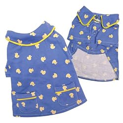 Adorable Snoozy Yellow Ducky Pajamas Shirt for Dogs - XL