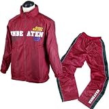 ボーイズジュニアジャージ[JEANING　GARAGE]男の子（子供用）ウィンドブレーカー上下セット訳ありB品(レッド-（赤）-B品-◇150)