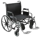 Sentra Heavy Duty Extra Wide 26 Wheelchair Dual Axle Full Arms