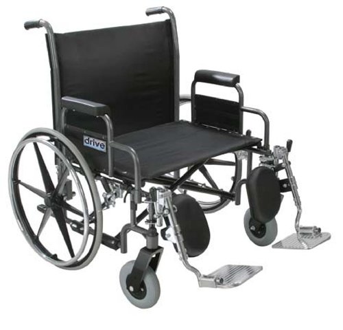 Sentra Heavy Duty Extra Wide 26 Wheelchair Dual Axle Full Arms