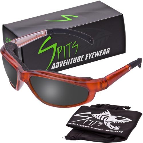 PAGOS Safety Glasses - Foam Padded - Crystal Orange Frame - GREY Anti-Fog Lens