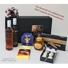 Tolles Pr�sent mit verschiedenen Delikatessen wie: Wein, Tr�ffel, Schokolade usw.