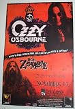 Ozzy Osbourne Rob Zombie Poster - Concert