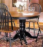 Sommerset Black And Oak Round Dining Table