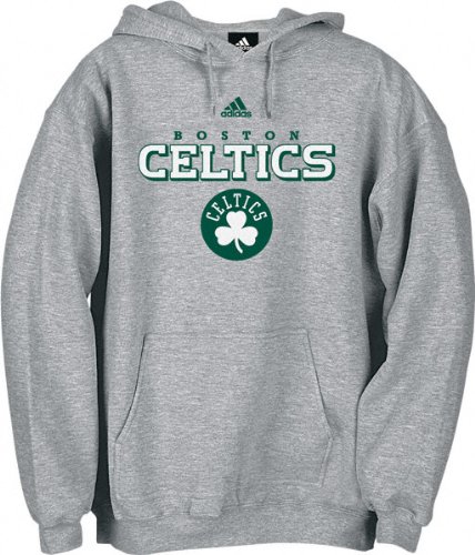 adidas Boston Celtics Ash True Court Hoody Sweatshirt