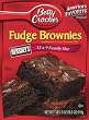 Betty Crocker Fudge Brownies, Family Size, 18.3-Ounce Boxes (Pack of 12)