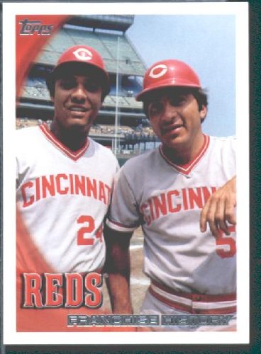 2010 Topps Baseball Card # 415 Cincinnati Reds Franchise History - Cincinnati Reds ( Johnny Bench ) MLB Trading Card in Protective Screwdown Case!