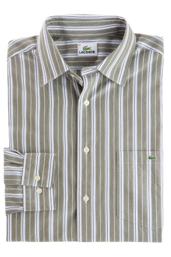Long Sleeve Washed Multi-Color Poplin Stripe Shirt