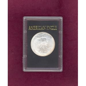 10 Clear plastic AMERICAN SILVER EAGLE slab type holders!