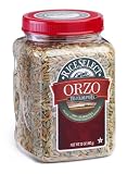 RiceSelect Orzo Tri-Color Pasta, 32-Ounce Jars (Pack of 4)